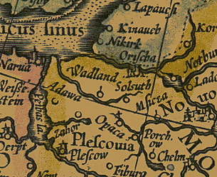 Карта Меркатора, 1594